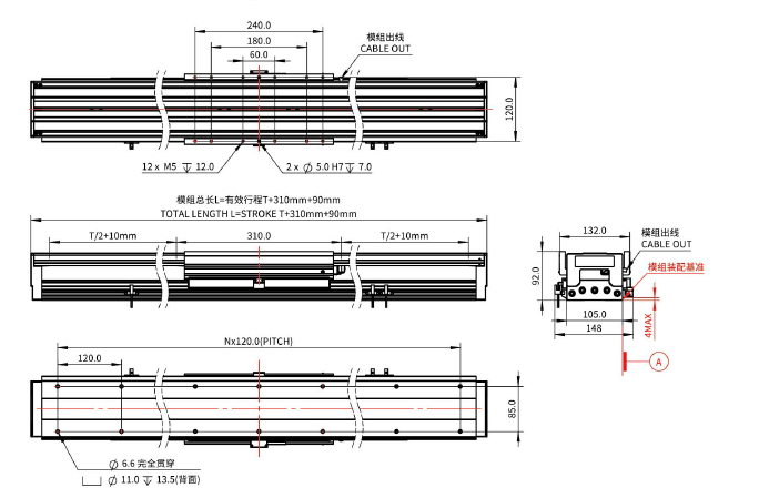 iU105-C280 直線電機(jī)