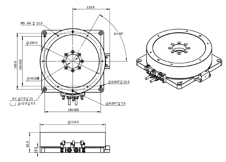 EDDR210-H65 外轉(zhuǎn)子力矩電機(jī)