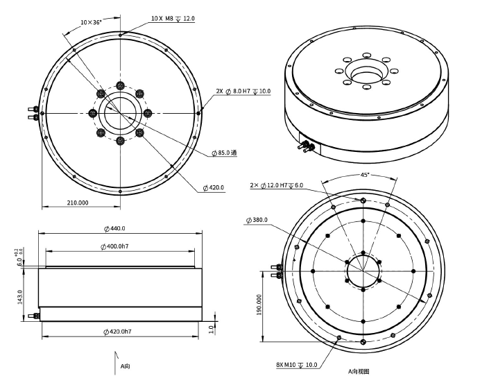 EDDR440-H143-MI外轉(zhuǎn)子力矩電機